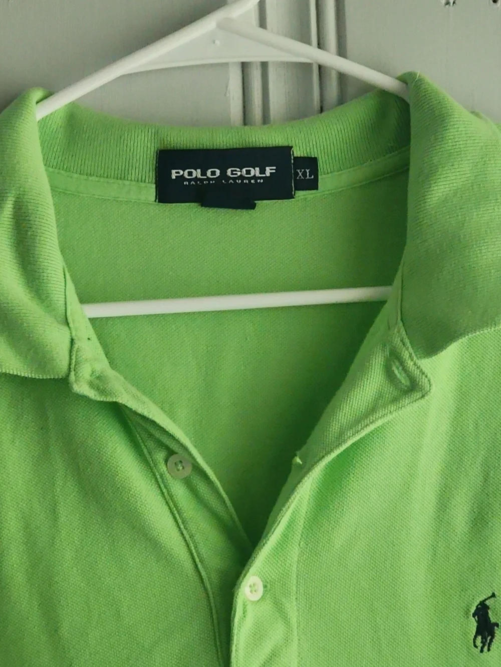 Ralph Lauren Polo Golf Shirt in Bright Green XL